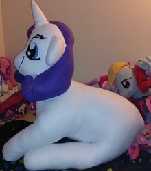Size: 2018x2292 | Tagged: safe, artist:ponylover88, rarity, pony, g4, high res, irl, photo, plushie