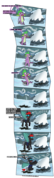 Size: 936x3096 | Tagged: safe, artist:sneshpone, kevin, spike, oc, oc:berzie, changeling, dragon, g4, the times they are a changeling, comic, reuploaded with permission, rock