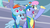 Size: 1920x1080 | Tagged: safe, screencap, bow hothoof, ponet, spring melody, sprinkle medley, windy whistles, pegasus, pony, g4, parental glideance, female, freckles, hat, male, mare, pony cap, rainbow dash hat, rainbow dash's parents, ship:windyhoof, stallion, visor
