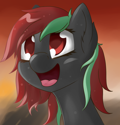 Size: 1200x1250 | Tagged: safe, artist:vulsegardt, oc, oc only, pony, female, mare, open mouth, solo