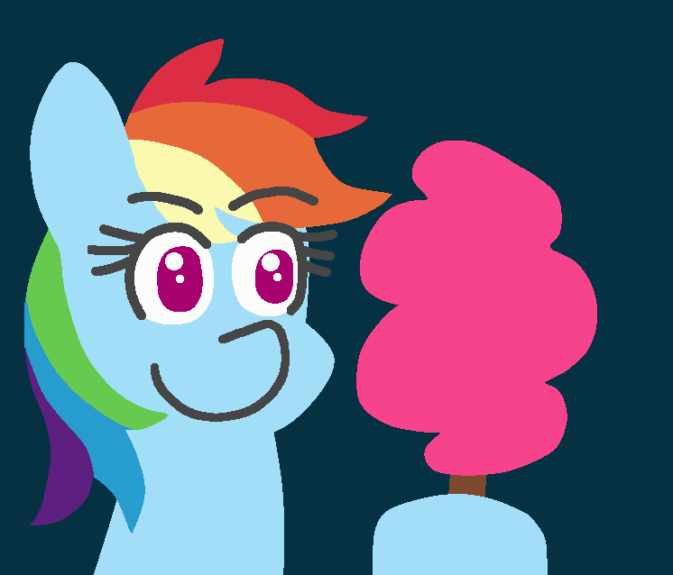 1442262 safe, artistthreetwotwo32232, pinkie pie, rainbow dash, pony, g4, animated, cotton