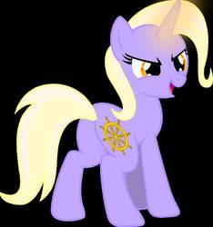 Size: 1024x1095 | Tagged: safe, artist:gillycynder13, oc, oc only, oc:katelynn kilgore, pony, unicorn, black background, female, magic, mare, purple, simple background, solo