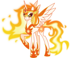 Size: 4810x3951 | Tagged: safe, artist:drakizora, daybreaker, alicorn, pony, a royal problem, g4, .svg available, absurd resolution, female, mane of fire, mare, simple background, solo, transparent background, vector