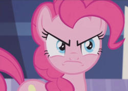 Size: 970x692 | Tagged: safe, screencap, pinkie pie, earth pony, pony, g4, not asking for trouble, angry, cropped, female, mare, solo