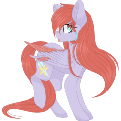 Size: 2048x2048 | Tagged: safe, artist:cinnamontee, oc, oc only, oc:hollowlight, pegasus, pony, female, high res, mare, simple background, solo, tongue out, transparent background