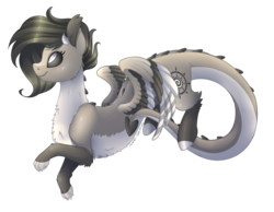 Size: 3548x2748 | Tagged: safe, artist:scarlet-spectrum, oc, oc only, oc:hiccy, draconequus, pony, female, gift art, high res, simple background, smiling, solo, transparent background