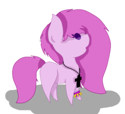 Size: 600x548 | Tagged: safe, artist:kawurin, oc, oc only, oc:rose lotus, earth pony, pony, chibi, female, mare, simple background, solo, transparent background