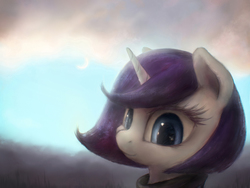 Size: 3000x2253 | Tagged: safe, artist:plotcore, rarity, pony, g4, alternate hairstyle, female, high res, solo