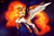 Size: 4000x2600 | Tagged: safe, artist:das_leben, daybreaker, alicorn, pony, a royal problem, g4, armor, evil, female, flying, mare, signature, solo, space, stars