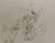 Size: 1280x997 | Tagged: safe, artist:tjpones, gilda, griffon, werewolf, g4, clothes, crossover, cute, gildadorable, grayscale, lineart, monochrome, scooby-doo and the ghoul school, scooby-doo!, traditional art, winnie the werewolf