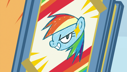 Size: 1920x1090 | Tagged: safe, screencap, rainbow dash, pony, g4, parental glideance, scrapbook