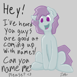 Size: 2500x2500 | Tagged: safe, artist:zephyr!, oc, oc only, unnamed oc, pony, gray background, high res, looking at you, simple background, sitting, solo, talking, talking to viewer