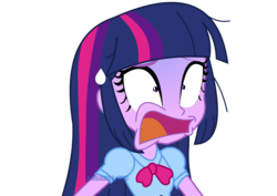 Size: 1600x1131 | Tagged: safe, artist:jucamovi1992, twilight sparkle, equestria girls, g4, clothes, female, open mouth, simple background, solo, surprised, transparent background, vector
