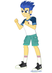 Size: 1600x2263 | Tagged: safe, artist:jucamovi1992, flash sentry, equestria girls, g4, my little pony equestria girls: legend of everfree, camp everfree outfits, clothes, converse, male, serious, serious face, shirt, shoes, shorts, simple background, sneakers, solo, transparent background, vector