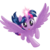 Size: 1024x1024 | Tagged: safe, twilight sparkle, alicorn, pony, g4, my little pony: the movie, female, mare, render, simple background, solo, transparent background, twilight sparkle (alicorn)