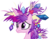 Size: 2186x1718 | Tagged: safe, artist:audiobeatzz, princess cadance, alicorn, pony, g4, games ponies play, my little pony: friendship is magic, bad hair, ceremonial headdress, female, gem, mare, messy mane, simple background, solo, transparent background, vector