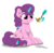 Size: 1850x1830 | Tagged: safe, artist:ljdamz1119, sugar belle, pony, unicorn, g4, female, paintbrush, painting, paper boat, simple background, sitting, solo, transparent background