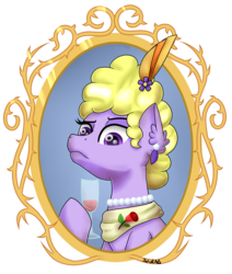 Size: 1024x1206 | Tagged: safe, artist:saturnstar14, lyrica lilac, pony, g4, bust, canterlot elite, portrait, sassy, simple background, solo, transparent background