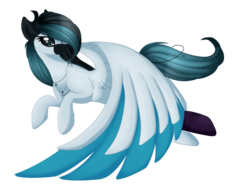 Size: 2904x2240 | Tagged: safe, artist:php146, oc, oc only, oc:clarity, pegasus, pony, colored wings, colored wingtips, female, flying, high res, mare, simple background, solo, transparent background