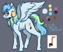 Size: 1318x1080 | Tagged: safe, artist:ebonytails, oc, oc only, oc:ebony tails, pegasus, pony, glasses, reference sheet, solo, spread wings, wings