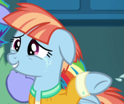 Size: 633x528 | Tagged: safe, screencap, windy whistles, pony, g4, parental glideance, cropped, crying, solo focus