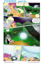 Size: 4545x6424 | Tagged: safe, artist:jeremy3, derpy hooves, scootaloo, pegasus, pony, comic:everfree, g4, absurd resolution, comic, female, mare
