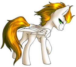 Size: 500x437 | Tagged: safe, artist:sugarcup, oc, oc only, oc:ateren steelbender, pony, bedroom eyes, green eyes, male, simple background, smiling, smirk, solo, stallion, transparent background, wings