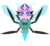 Size: 1370x1256 | Tagged: safe, alternate version, artist:trini-mite, derpibooru exclusive, starlight glimmer, twittermite, g4, :|, female, glare, lidded eyes, simple background, solo, species swap, star-mite glimmer, transparent background, vector