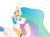 Size: 4906x3644 | Tagged: safe, artist:sketchmcreations, princess celestia, alicorn, pony, a royal problem, g4, absurd resolution, female, grin, hoof over mouth, mare, raised hoof, shit eating grin, simple background, smiling, smuglestia, solo, squee, transparent background, trollestia, vector