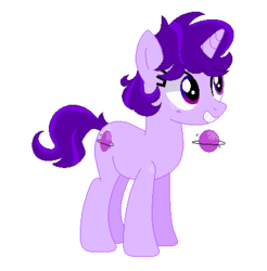 Size: 410x416 | Tagged: safe, artist:brownmota, oc, oc only, oc:andromeda, pony, unicorn, female, mare, pixel art, simple background, solo, transparent background