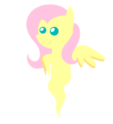 Size: 2756x3031 | Tagged: safe, artist:aborrozakale, fluttershy, ghost, pony, g4, female, flutterghost, high res, pointy ponies, simple background, solo, transparent background, vector