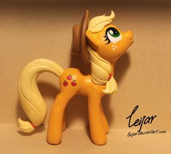 Size: 1412x1273 | Tagged: safe, artist:leijar, applejack, earth pony, pony, g4, craft, female, looking up, sculpture, solo, traditional art