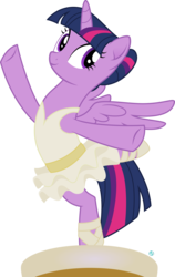 Size: 1800x2841 | Tagged: safe, artist:arifproject, twilight sparkle, alicorn, pony, a royal problem, g4, ballerina, clothes, cute, dress, female, mare, simple background, skirt, solo, spread wings, standing, standing on one leg, transparent background, tutu, twilarina, twilight sparkle (alicorn), vector, wings