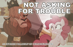Size: 1109x718 | Tagged: safe, pinkie pie, prince rutherford, equestria daily, g4, not asking for trouble, episode followup