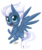 Size: 664x800 | Tagged: safe, artist:unisoleil, night glider, pegasus, pony, g4, chibi, cute, female, glideabetes, simple background, solo, transparent background