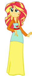 Size: 583x1370 | Tagged: safe, artist:sunsetshimmer333, sunset shimmer, equestria girls, g4, beautiful, chinese, clothes, cosplay, costume, crossover, disney, dress, female, mulan, simple background, solo, transparent background