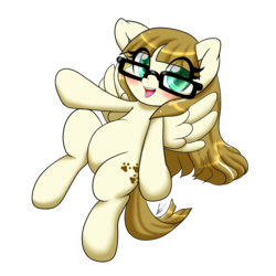 Size: 1280x1280 | Tagged: safe, artist:profmaple, zippoorwhill, pegasus, pony, g4, blushing, female, filly, simple background, solo, transparent background