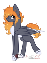 Size: 963x1294 | Tagged: safe, artist:anxiouslilnerd, oc, oc only, pegasus, pony, commission, simple background, solo, transparent background