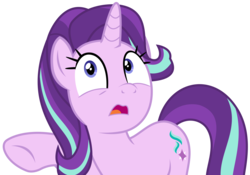 Size: 4797x3359 | Tagged: safe, artist:sketchmcreations, starlight glimmer, pony, unicorn, a royal problem, g4, absurd resolution, cute, female, glimmerbetes, mare, nervous, open mouth, raised hoof, simple background, solo, startled, transparent background, vector