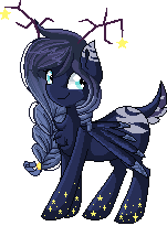 Size: 151x205 | Tagged: safe, artist:sketchyhowl, oc, oc only, deer pony, original species, animated, female, gif, mare, pixel art, simple background, solo, transparent background