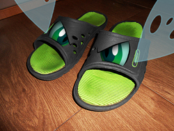 Size: 800x600 | Tagged: safe, edit, queen chrysalis, g4, flip-flops, irl, photo, photoshop