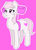 Size: 889x1221 | Tagged: safe, artist:/d/non, pony, bow, crossover, female, homestuck, maplehoof, pink background, simple background, smiling, solo