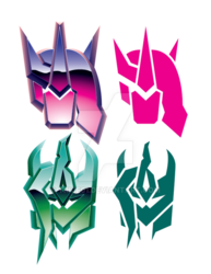 Size: 600x776 | Tagged: safe, artist:trice01, pony, autobot, crossover, decepticon, logo, mashup, simple background, transformers, transparent background, watermark