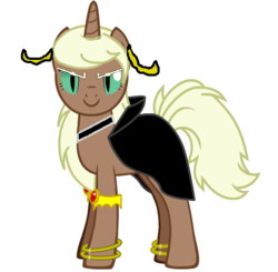 Size: 491x482 | Tagged: artist needed, safe, pony, unicorn, crossover, disney, female, horn, mare, ponified, queen la, simple background, solo, tarzan, the legend of tarzan, white background