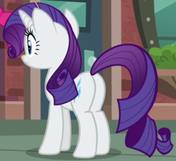 Size: 512x469 | Tagged: safe, screencap, rarity, pony, unicorn, g4, the gift of the maud pie, butt, cropped, female, mare, plot, solo