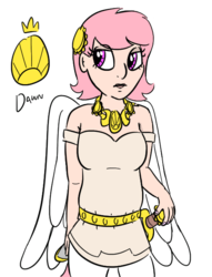 Size: 482x631 | Tagged: safe, artist:heretichesh, color edit, edit, editor:color anon, oc, oc only, oc:dawn, satyr, adult, colored, offspring, parent:oc:anon, parent:princess celestia, simple background, solo, sword, transparent background, weapon