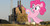 Size: 2600x1365 | Tagged: safe, artist:slb94, artist:theotterpony, pinkie pie, earth pony, pony, g4, butt bump, butt smash, demolition, female, giant pony, giantess, highrise ponies, irl, macro, photo, ponies in real life, solo, story included