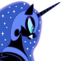 Size: 824x820 | Tagged: safe, artist:watermelon changeling, derpibooru exclusive, nightmare moon, alicorn, pony, g4, female, frown, ms paint, simple background, solo, white background