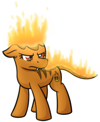 Size: 1904x2332 | Tagged: safe, artist:moemneop, oc, oc only, oc:firespite, fire pony, original species, pony, fangs, simple background, solo, transparent background