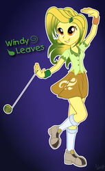 Size: 1600x2621 | Tagged: safe, artist:sirzi, oc, oc only, oc:windy leaves, equestria girls, g4, clothes, equestria girls-ified, female, shoes, smiling, solo, yo-yo